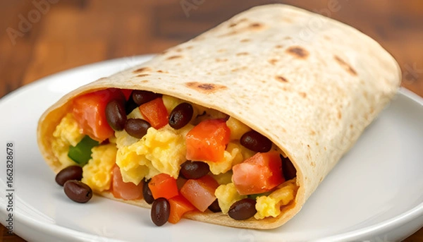 Fototapeta mexican tortilla wrap