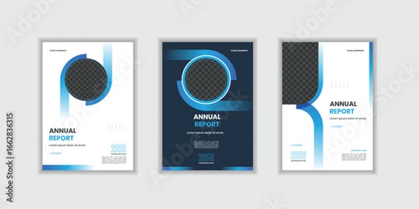 Fototapeta Modern corporate Book Cover Design Template in A4. Can be adapt to Brochure, Annual Report, Magazine,Poster, Business Presentation, Portfolio, Flyer, Banner, Website.