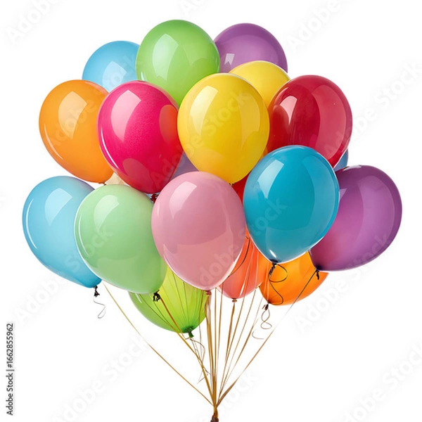 Obraz birthday balloons, isolated in transparent background