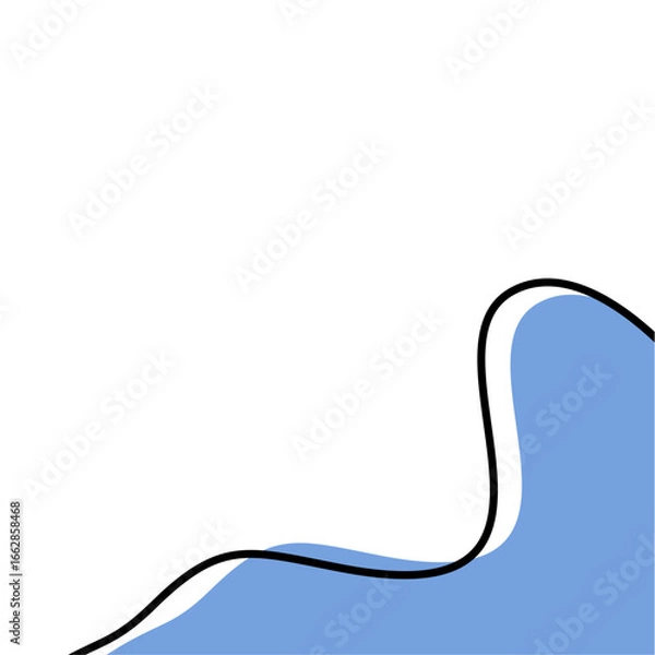 Fototapeta Scandinavian Blob Border