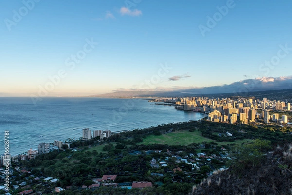 Fototapeta ダイヤモンドヘッドからの眺め