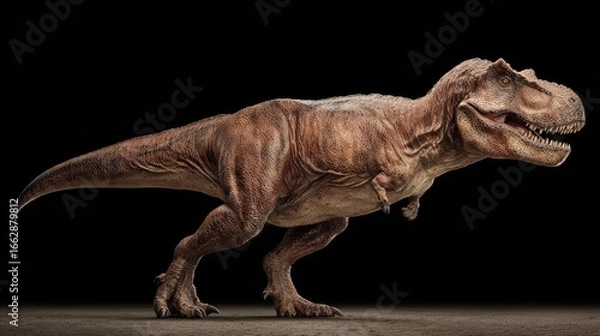 Fototapeta Realistic Tyrannosaurus Rex Roaring Generative AI