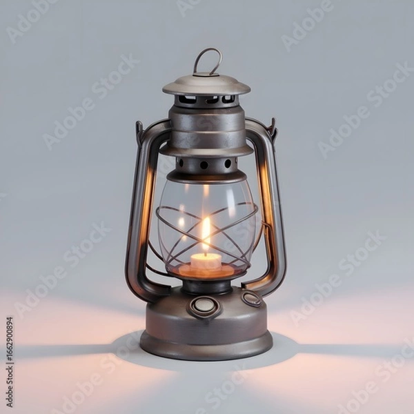 Obraz Öl-Lampe mit Licht