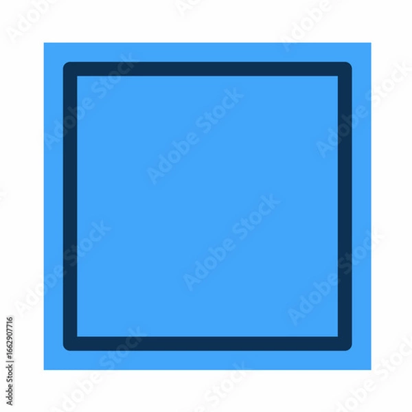 Fototapeta Rectangular shape blue background