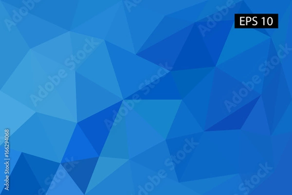 Obraz Abstract geometric background, vector from polygons, triangle, vector illustration, vector pattern, triangular template, geometric sample