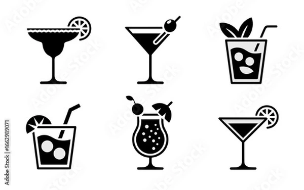 Obraz Cocktail & Drink Icons