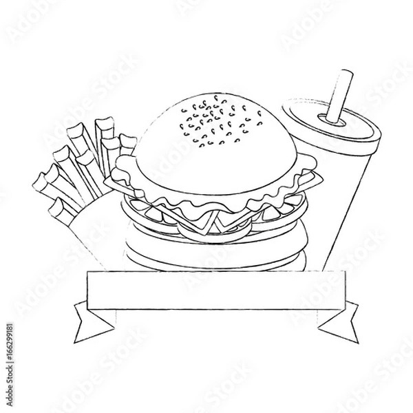 Obraz fast food design