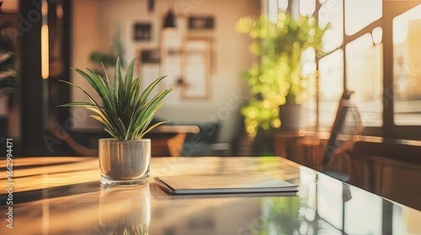 Obraz Modern dining room interior with view