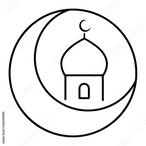 Obraz vector illustration of a mosque