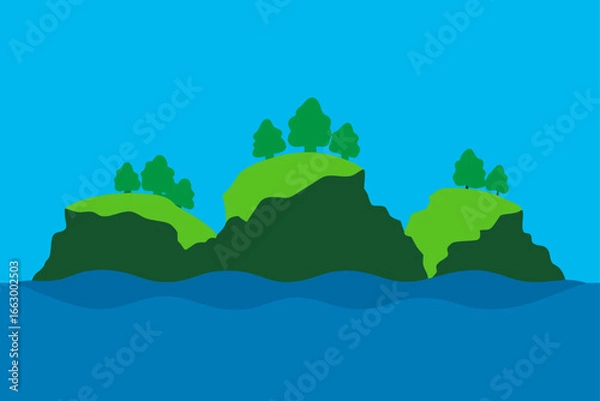 Obraz island in the sea