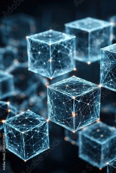 Fototapeta Luminous Cubes