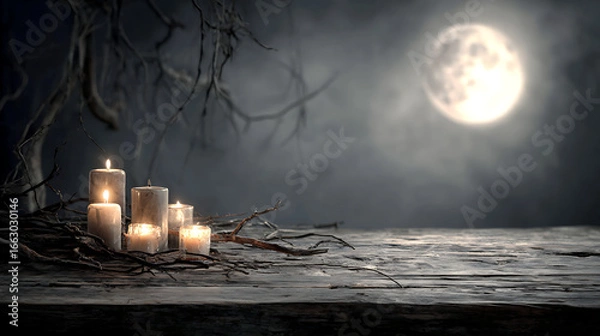 Obraz spooky halloween night