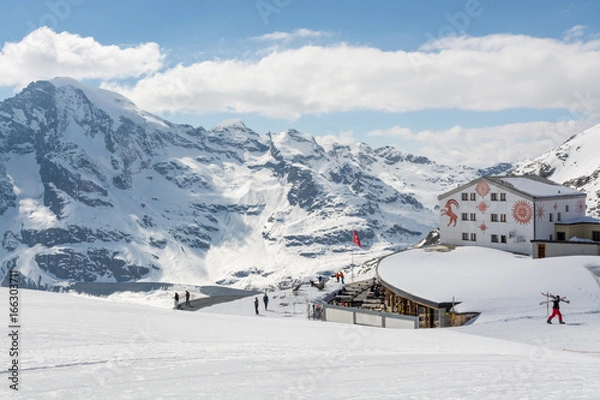 Fototapeta Winter time on Diavolezza, Switzerland