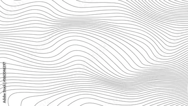 Obraz Gray pattern lines on white background. Vector Illustration