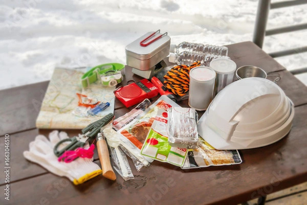 Obraz 防災避難キット　Disaster emergency kit