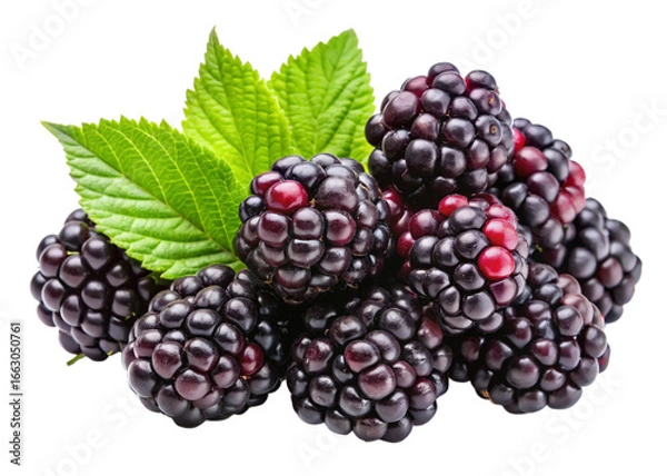 Obraz Olallieberry isolated on white background