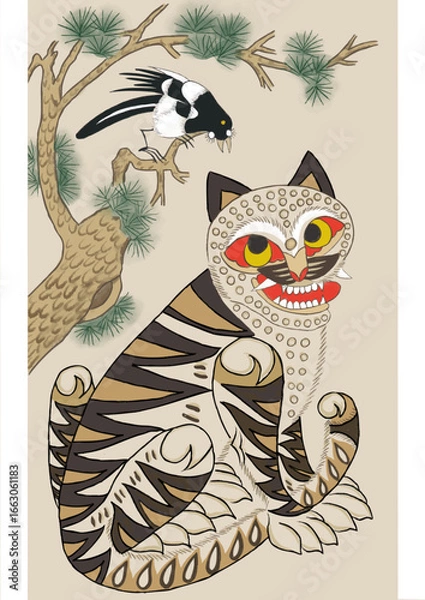 Obraz Magpie_Tiger.ai