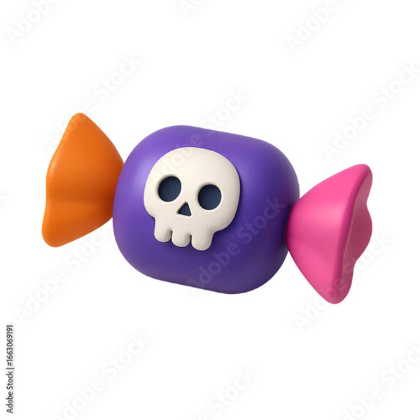 Obraz 3D Trick or Treat Candy Icon