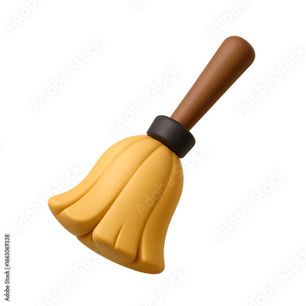 Obraz 3D Witch Broom Icon