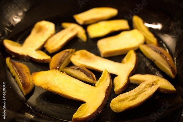 Obraz 食用の野生キノコ 日本のポルチーニ