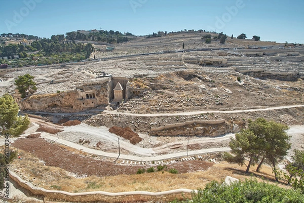 Obraz The Kidron Valley in Jerusalem.
