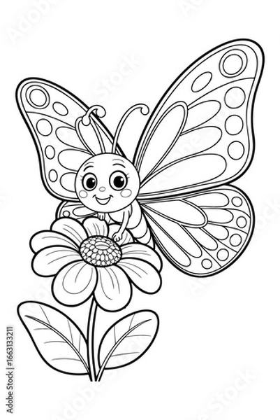 Fototapeta butterfly vector illustration