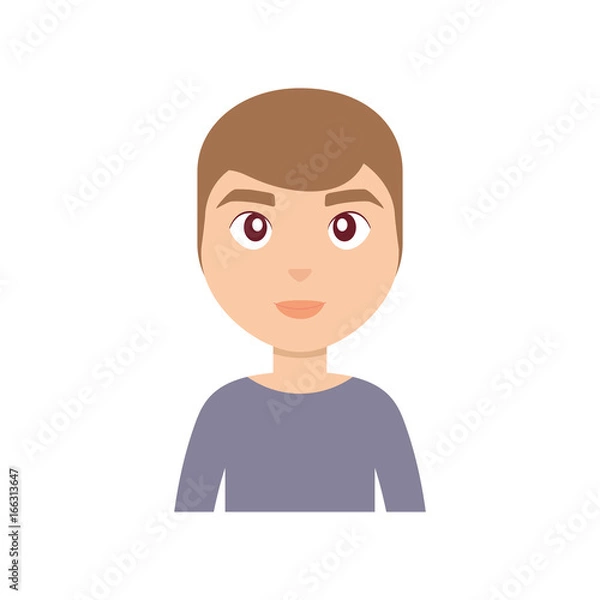 Fototapeta cartoon man icon