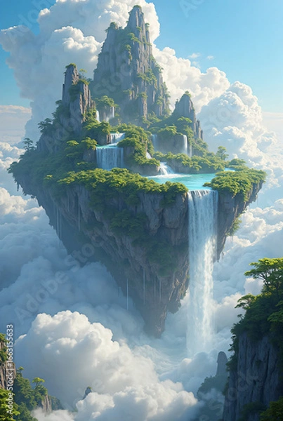 Fototapeta Floating Island Fantasy Landscape