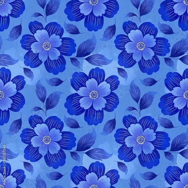Fototapeta seamless pattern with flowers