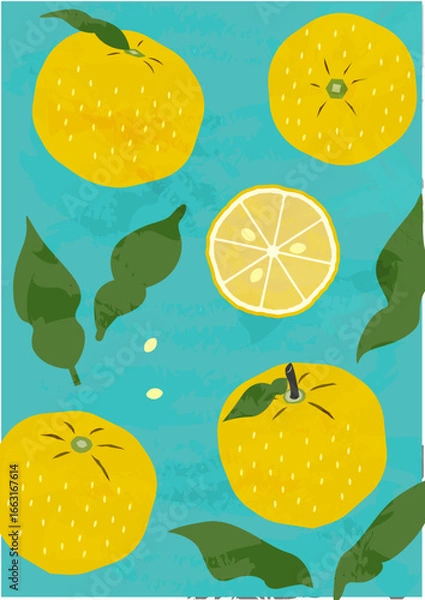 Fototapeta yuzu_illustrarion