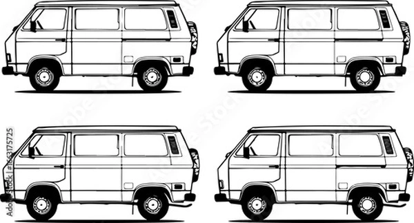 Obraz "Wilderness Retreat: Vanlife by the Campfire"