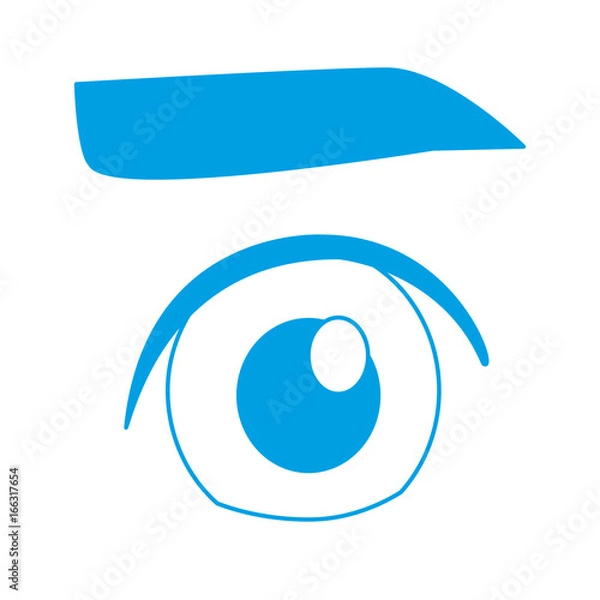 Obraz eye and eyebrow icon