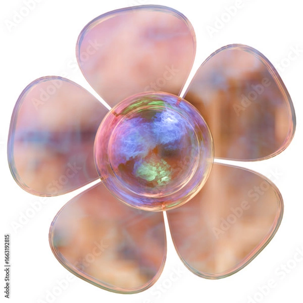 Fototapeta 3D Iridescent Flower