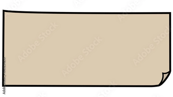 Fototapeta A Paper-Like Button