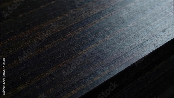 Obraz Black stained wood, board, background.