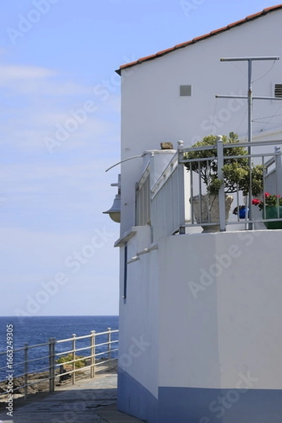 Obraz white and blue