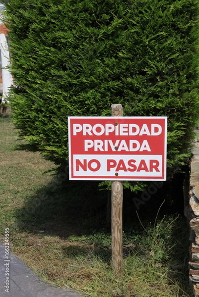Obraz no parking sign
