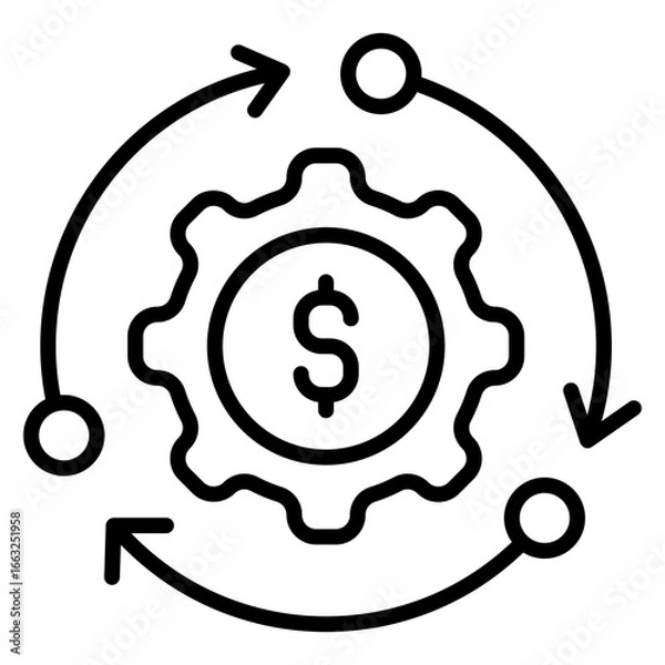 Obraz business model icon 