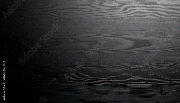 Obraz Black stained wood, board, background