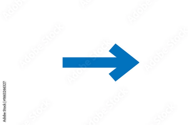 Fototapeta blue arrow icon 