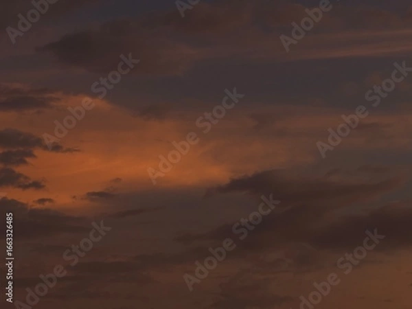 Obraz Dramatic storm sky at sunset