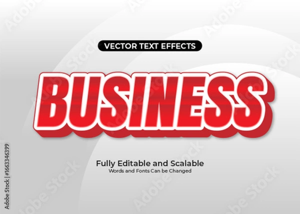 Fototapeta Business text effect