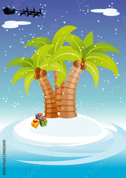 Obraz Świąteczna palma