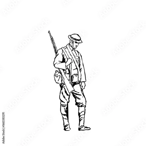 Obraz World war 2 Soldier Army