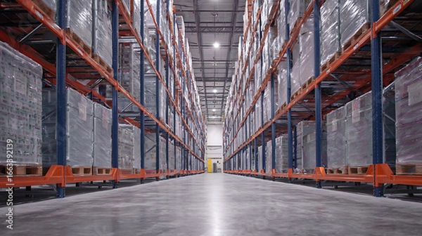 Fototapeta  Warehouse with climate-controlled storage for perishables (2)