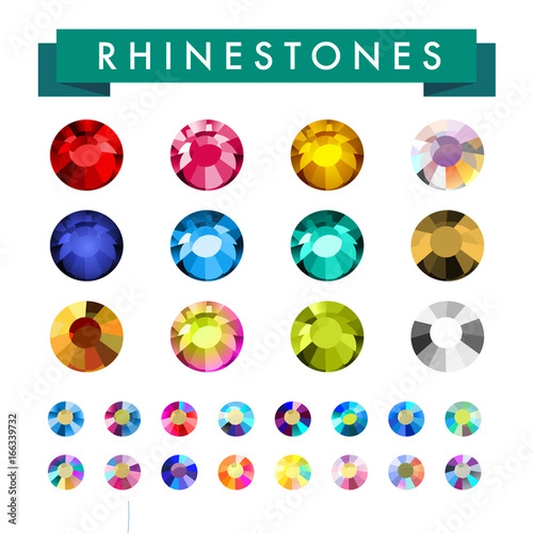 Fototapeta Vector rhinestone illustration