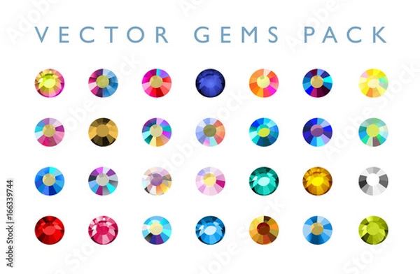 Fototapeta Vector rhinestone illustration