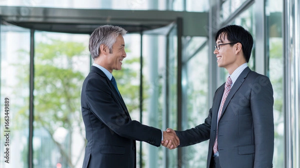 Obraz ビジネスパートナーシップの握手