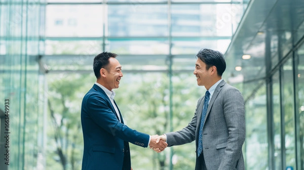 Obraz ビジネスパートナーシップの握手