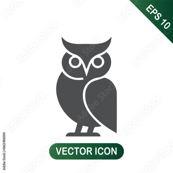 Obraz Stylized Owl Icon